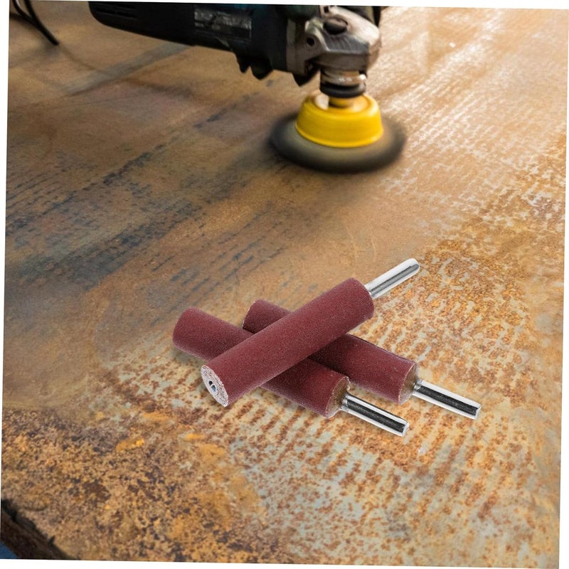 Uonlytech Sanding Drum Kit 4Pcs 6Mm Shank Cylindrical Cloth Grinding Heads with 80 and 240 Grit Sanding Bands for Rotary Tool Polishing and Precision Finishing - Image 3